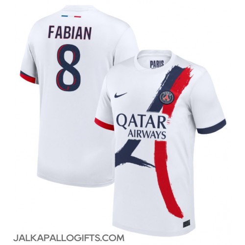 Paris Saint-Germain Fabian Ruiz #8 Vieraspaita 2024-25 Lyhythihainen